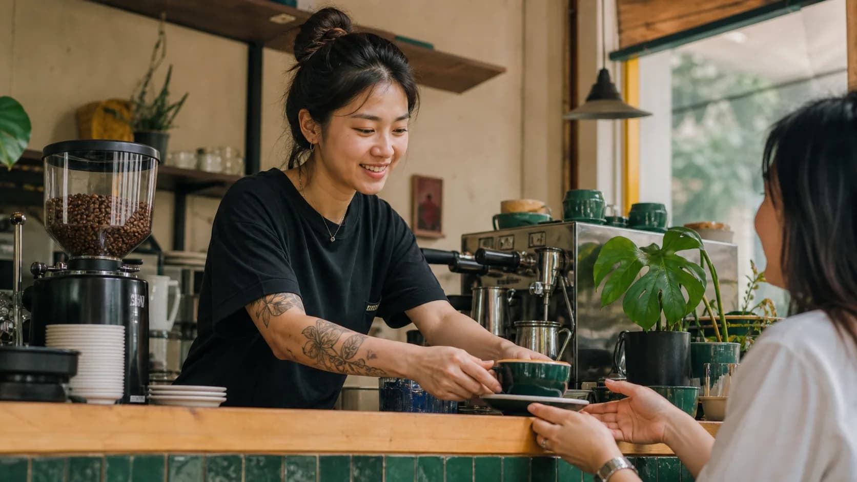 Independent café operators serving their community